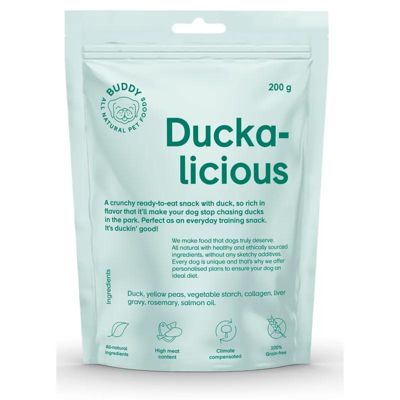 Bild 2 för Buddy Petfoods Duckalicious Hundgodis 200 g