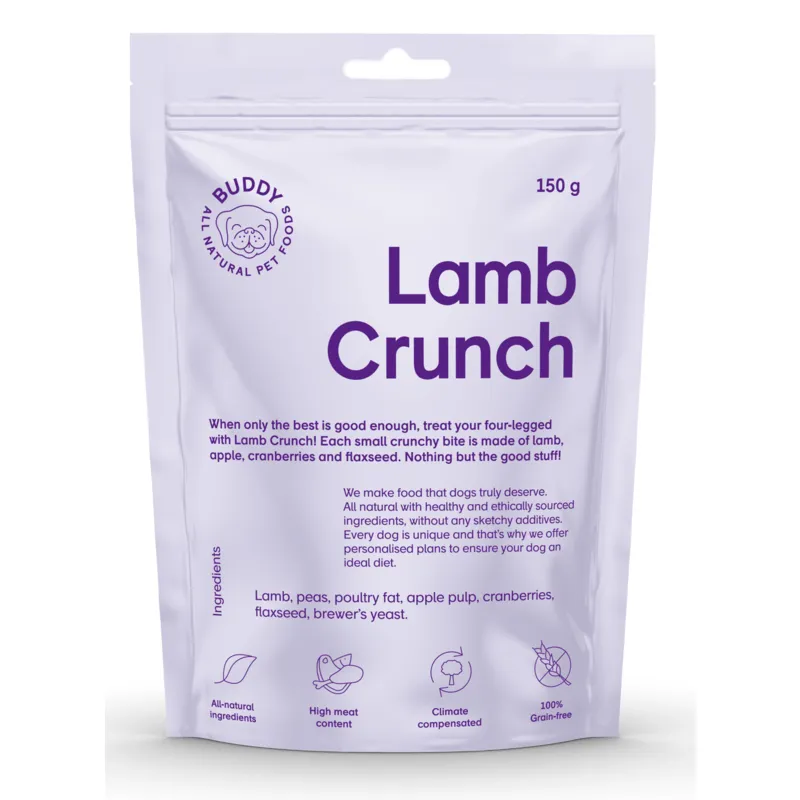 Bild 1 för Buddy Petfoods Lamb Crunch Dog Hundgodis 150 g