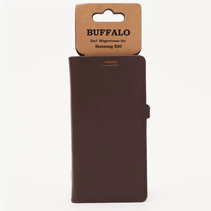 Alternativ bild 0 för Buffalo Mobilfodral  3 Kortfack Brun - Samsung S20