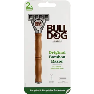 Produktfoto för Bulldog Original Bamboo Razor Rakhyvel 1 st + Rakblad 2 st