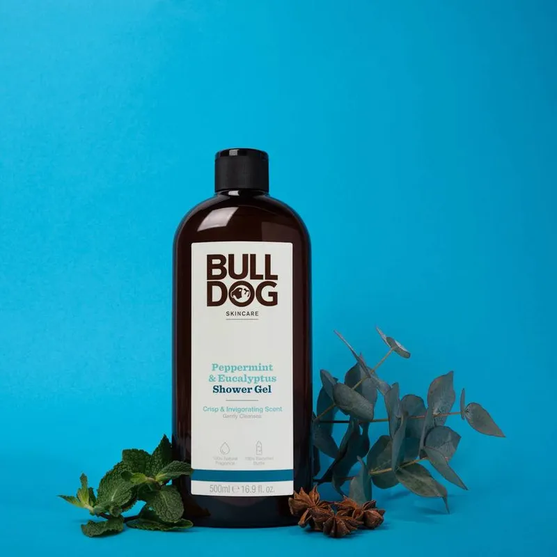 Bild 4 för Bulldog Peppermint & Eucalyptus Shower Gel 500 ml