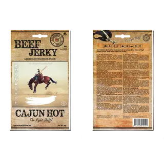Produktfoto för Bullseye Meats - Beef Jerky Cajun Hot 50g