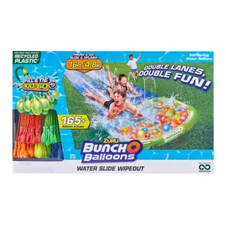 Produktfoto för Bunch O Ballons Water Slide Large, 2 Lanes + 6 Bunches