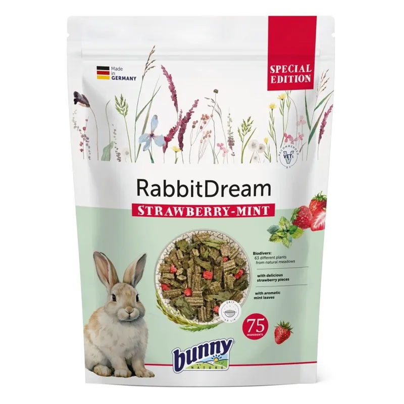 Alternativ bild 0 för Bunny Nature Kanin Dream Jordgubbe & Mynta 1,5 kg