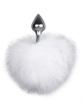 Produktfoto för Bunny Tail Plug No. 1 - Silver/White