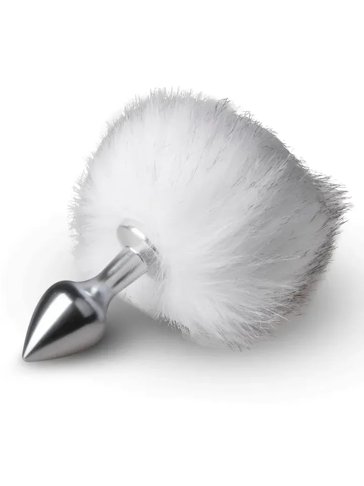 Bild 2 för Bunny Tail Plug No. 1 - Silver/White