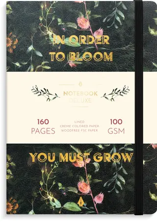 Produktfoto för Burde Anteckningsbok Deluxe A5 flower