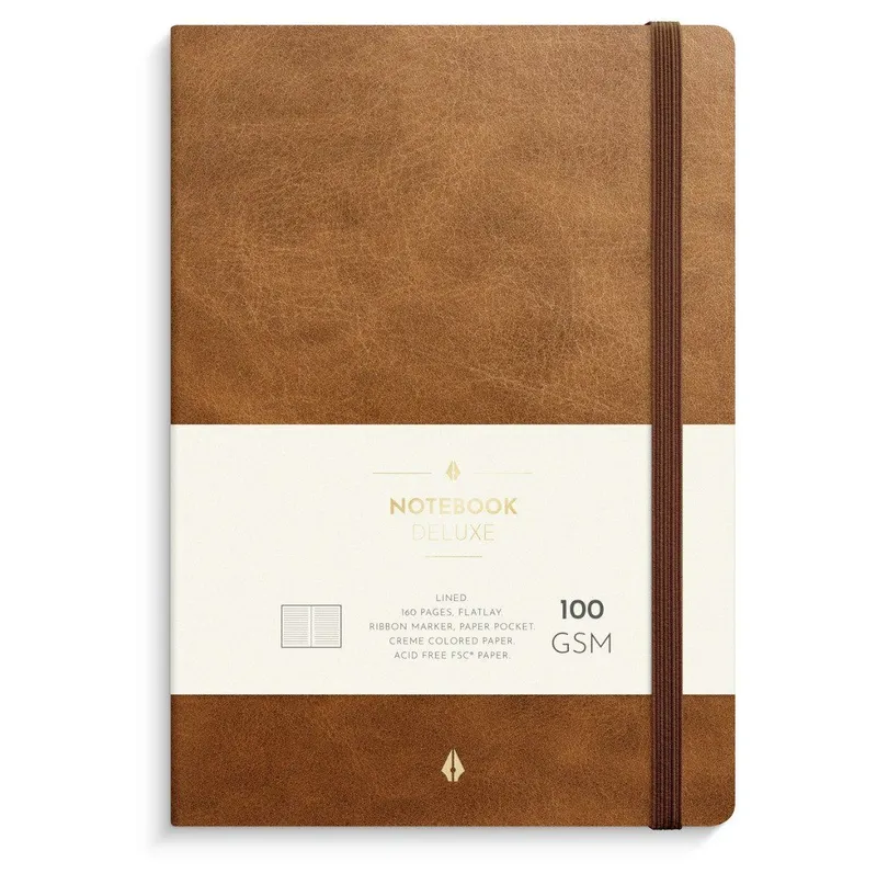 Alternativ bild 0 för Burde Notebook Deluxe A5 brown