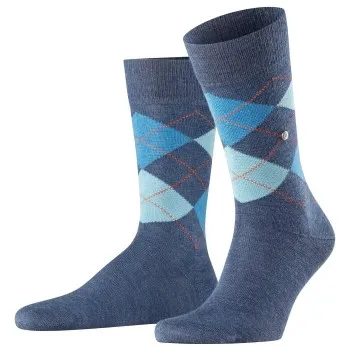 Alternativ bild 0 för Burlington Strumpor 3P Edinburgh Wool Sock Ljusblå Strl 40/46 Herr