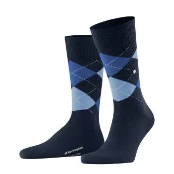 Alternativ bild 0 för Burlington Strumpor 3P Edinburgh Wool Sock Marin Strl 46/50 Herr