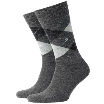 Alternativ bild 0 för Burlington Strumpor 3P Edinburgh Wool Sock Mörkgrå Strl 40/46 Herr