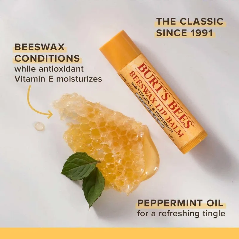 Bild 5 för Burt's Bees Lip Balm Beeswax - 4 g