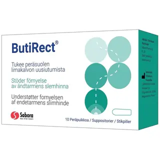 Produktfoto för ButiRect suppositorier 10 ST