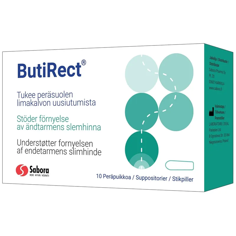 Bild 2 för ButiRect suppositorier 10 ST