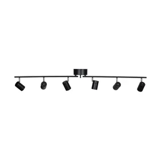 Produktfoto för By Rydéns - Correct 6 Plafond Matt Black By Rydéns