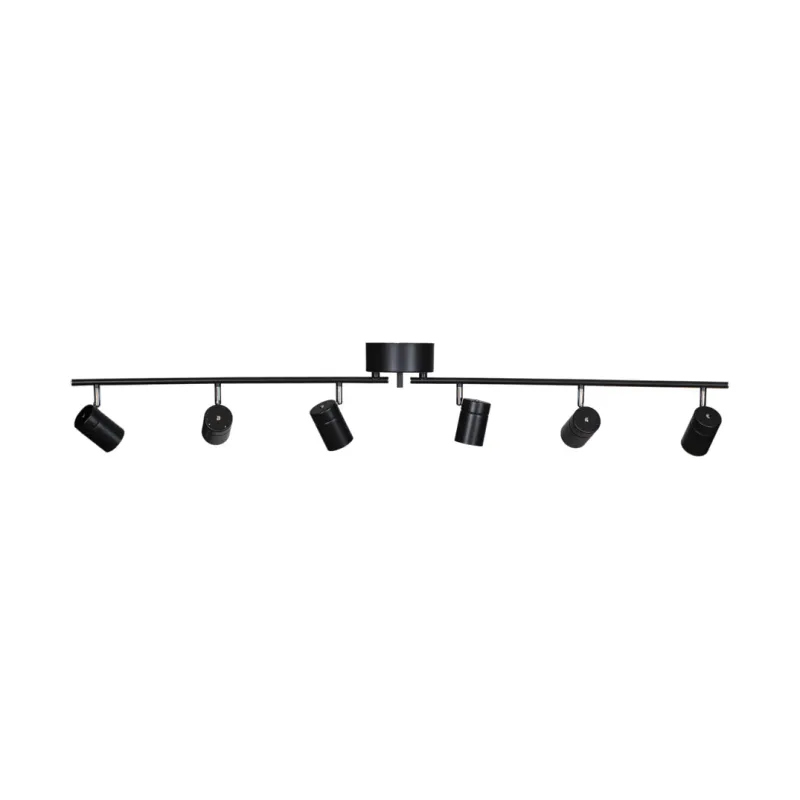 Alternativ bild 0 för By Rydéns - Correct 6 Plafond Matt Black By Rydéns