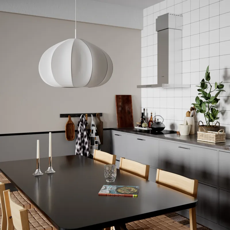 Bild 4 för by Rydéns, Ebba taklampa Ø60cm vit