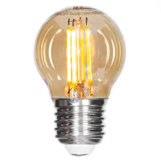 Produktfoto för by Rydéns, Filament ljuskälla LEDdimbar klot E27 4W Ø45mm amber