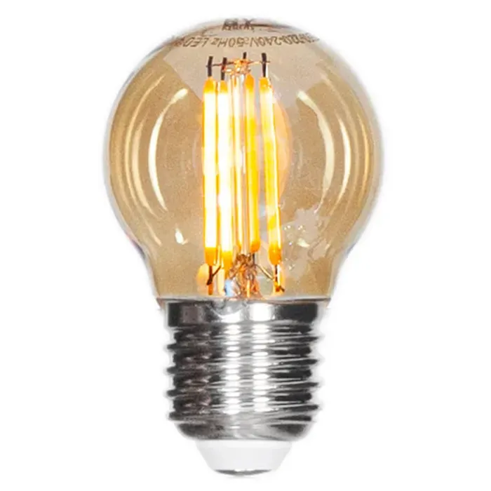 Alternativ bild 0 för by Rydéns, Filament ljuskälla LEDdimbar klot E27 4W Ø45mm amber