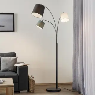 Produktfoto för By Rydéns - Foggy 3 Golvlampa Sand/Black By Rydéns