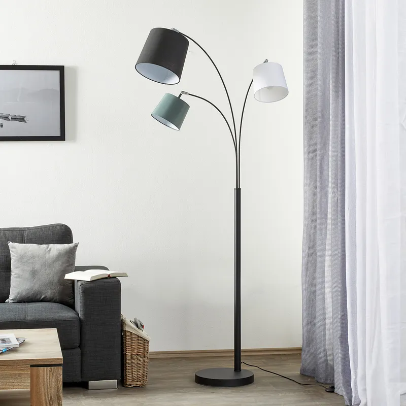 Bild 2 för By Rydéns - Foggy 3 Golvlampa Sand/Black By Rydéns