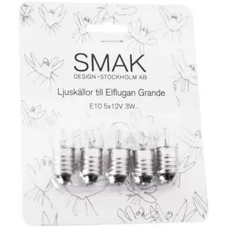 Produktfoto för by Rydéns, Glödlampa E10 12V 3W 5-pack