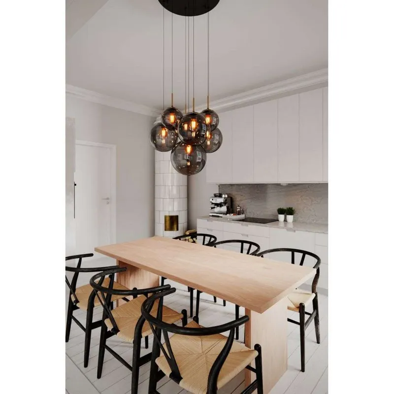Bild 3 för by Rydéns, Laura taklampa Ø53cm Svart/Rökgrå