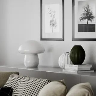 Produktfoto för by Rydéns, Mira Mushroom bordlampa Vit