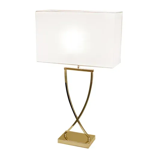 Alternativ bild 0 för By Rydéns - Omega Bordslampa Brass/White By Rydéns