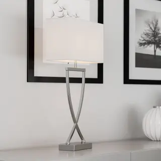 Produktfoto för By Rydéns - Omega Bordslampa Chrome/White By Rydéns