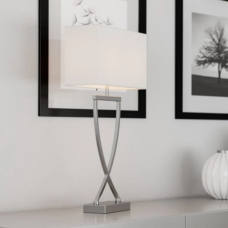 Bild 1 för By Rydéns - Omega Bordslampa Chrome/White By Rydéns