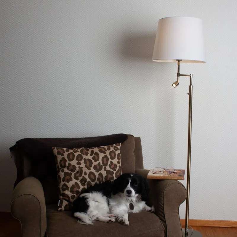 Bild 1 för By Rydéns - Orlando Golvlampa Antique/White By Rydéns