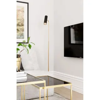 Produktfoto för By Rydéns - Puls Golvlampa Black/Brass By Rydéns