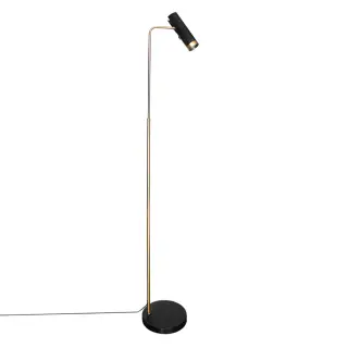Produktfoto för By Rydéns - Puls Golvlampa Black/Brass By Rydéns
