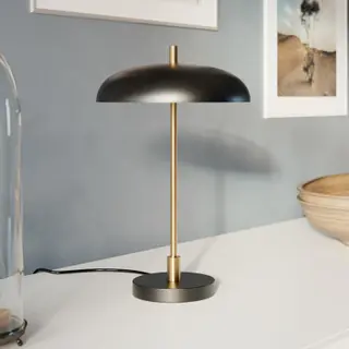 Produktfoto för By Rydéns - Shelby Bordslampa Matt Black/Gold By Rydéns