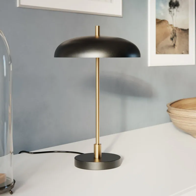 Bild 1 för By Rydéns - Shelby Bordslampa Matt Black/Gold By Rydéns
