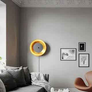 Produktfoto för By Rydéns - Shelby Vägglampa Matt Black/Gold By Rydéns