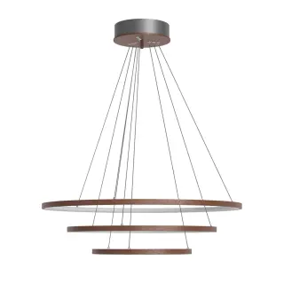Produktfoto för by Rydéns, Trione Taklampa Ø80cm LED valnöt