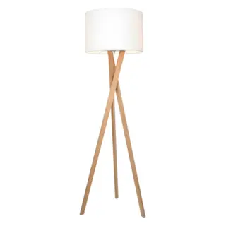 Produktfoto för By Rydéns - Vega Golvlampa Ek/Vit