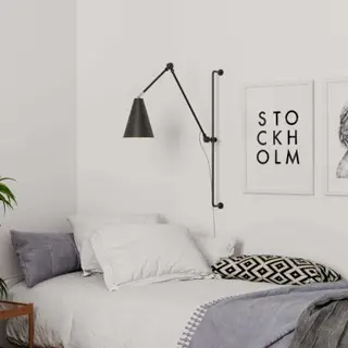 Produktfoto för By Rydéns - Yukon Vägglampa Long Matt Black By Rydéns
