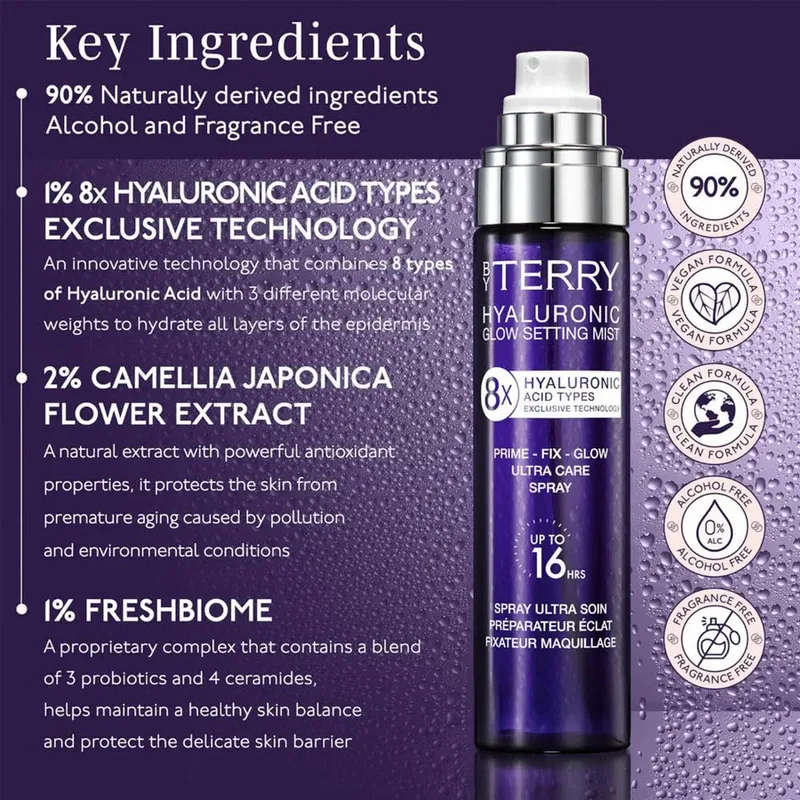 Bild 6 för By Terry - Hyaluronic Glow Setting Mist 100 ml på Skincity.com