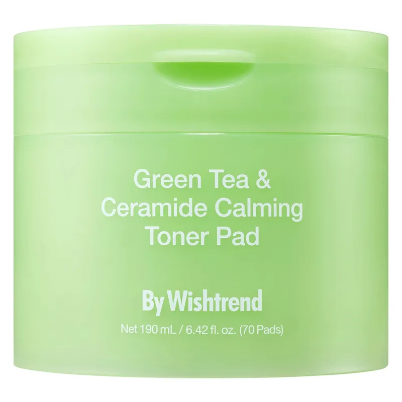 Bild 1 för By Wishtrend Green Tea & Ceramide Calming Toner Pad 190ml 70 Pads