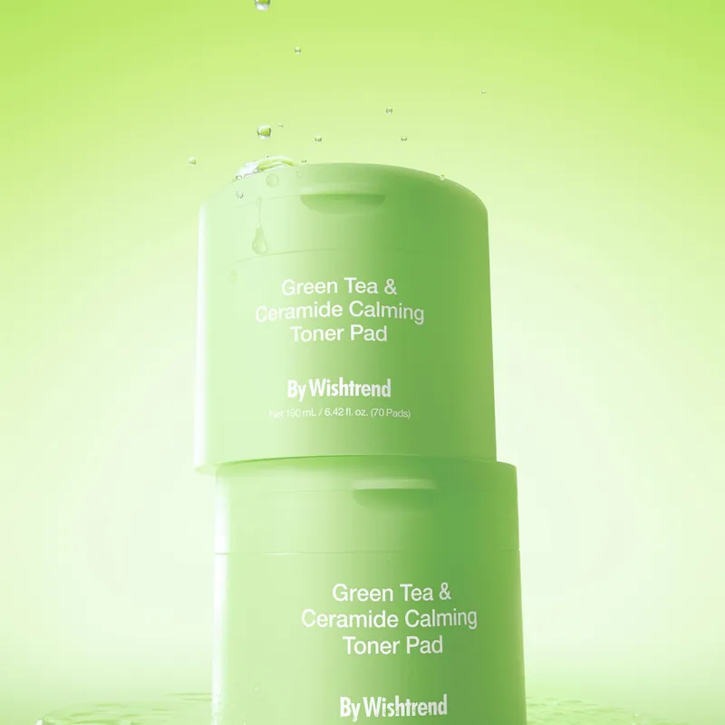 Bild 3 för By Wishtrend Green Tea & Ceramide Calming Toner Pad 190ml 70 Pads