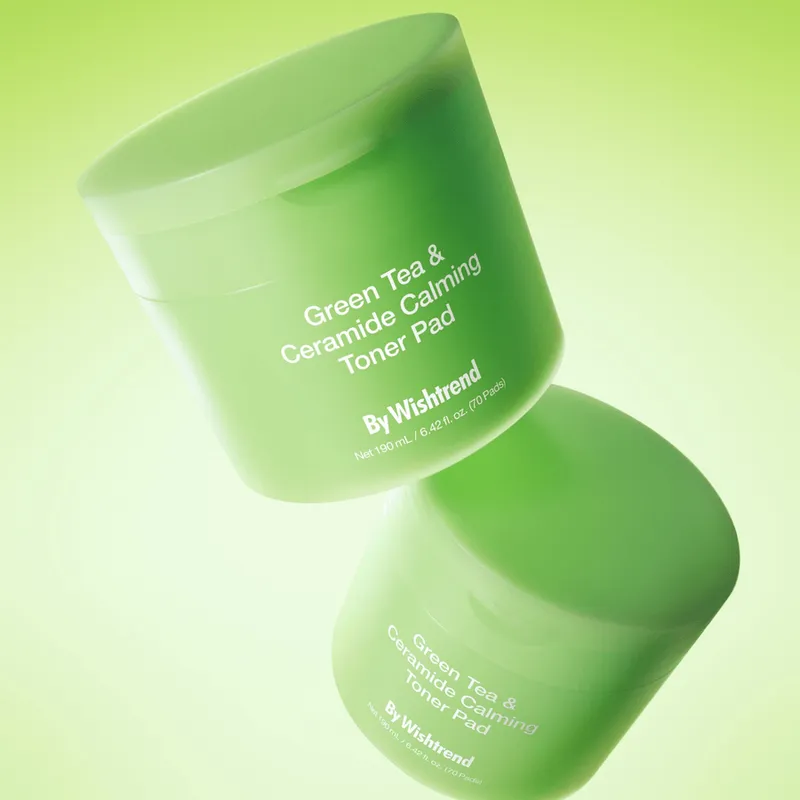 Bild 4 för By Wishtrend Green Tea & Ceramide Calming Toner Pad 190ml 70 Pads