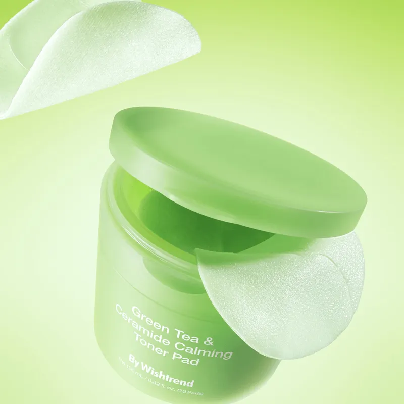 Bild 5 för By Wishtrend Green Tea & Ceramide Calming Toner Pad 190ml 70 Pads