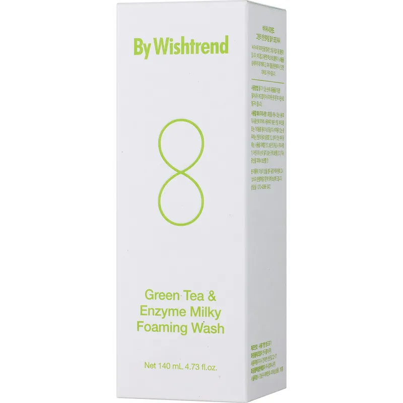 Bild 2 för By Wishtrend - Green Tea & Enzyme Milky Foaming Wash 140 ml på Skincity.com
