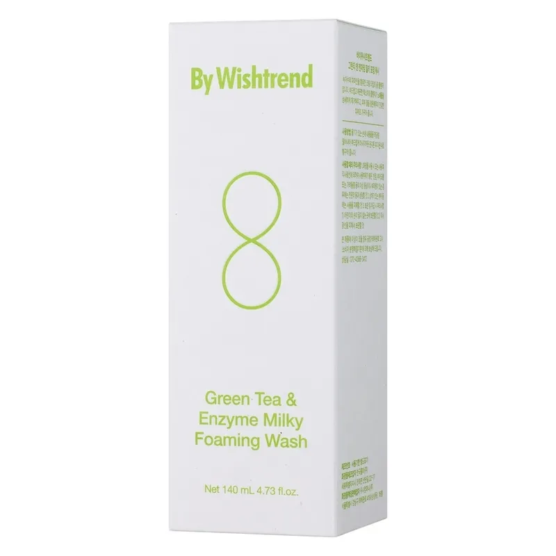 Bild 2 för By Wishtrend - Green Tea & Enzyme Milky Foaming Wash 140 ml på Skincity.com