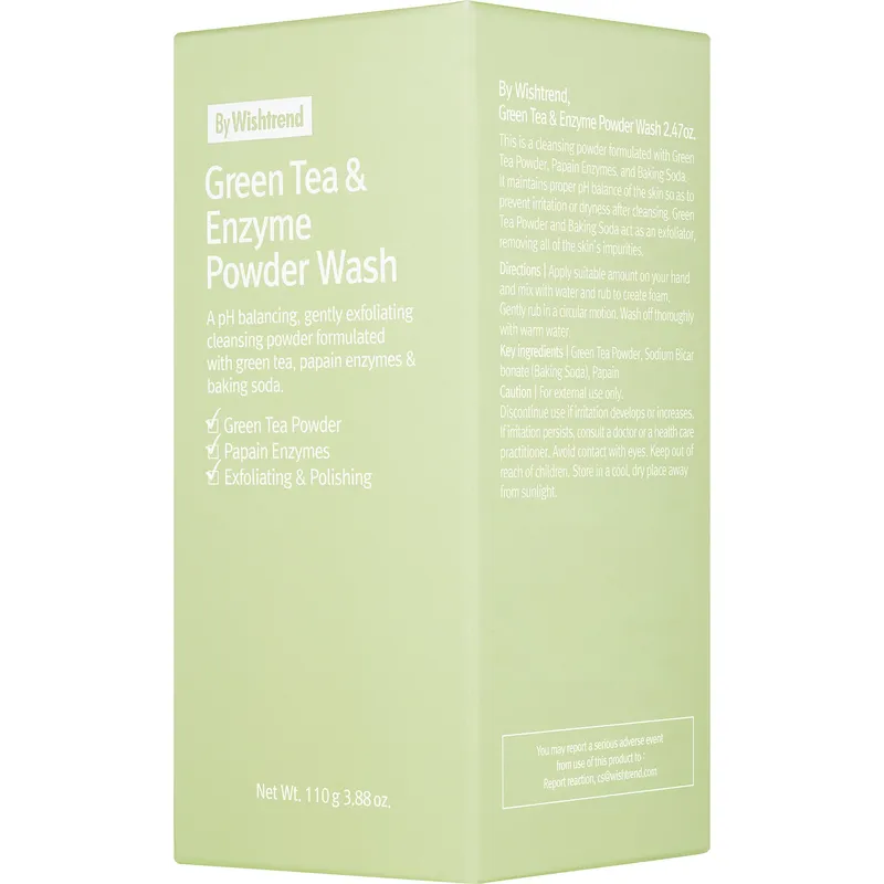 Bild 2 för By Wishtrend Green Tea&Enzyme Powder Wash 110 g