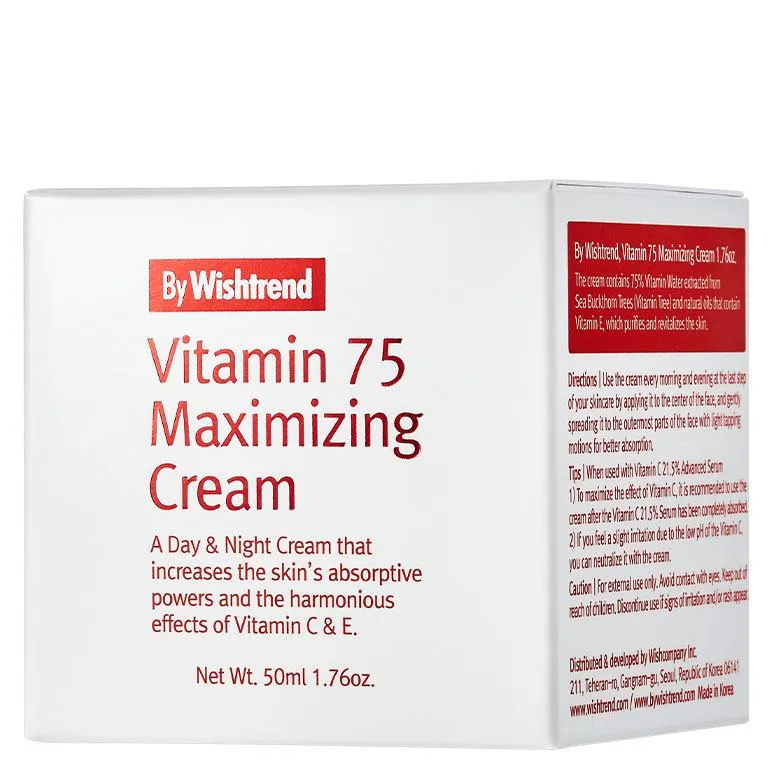 Bild 2 för By Wishtrend - Vitamin 75 Maximizing Cream 50 ml på Skincity.com