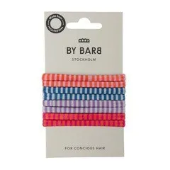 Bild 1 för ByBarb Hårsnodd randig återvunnet material 8-pack